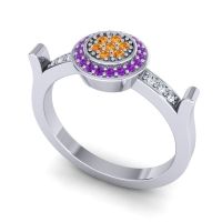 Statement Floral Pave Ragga Ring