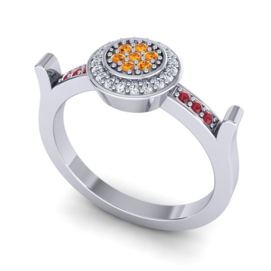 Statement Floral Pave Ragga Ring