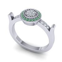 Statement Floral Pave Ragga Ring