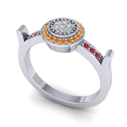 Statement Floral Pave Ragga Ring