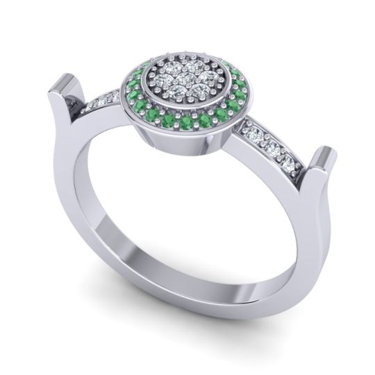 Statement Floral Pave Ragga Ring
