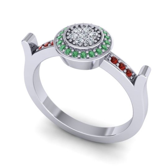 Statement Floral Pave Ragga Ring