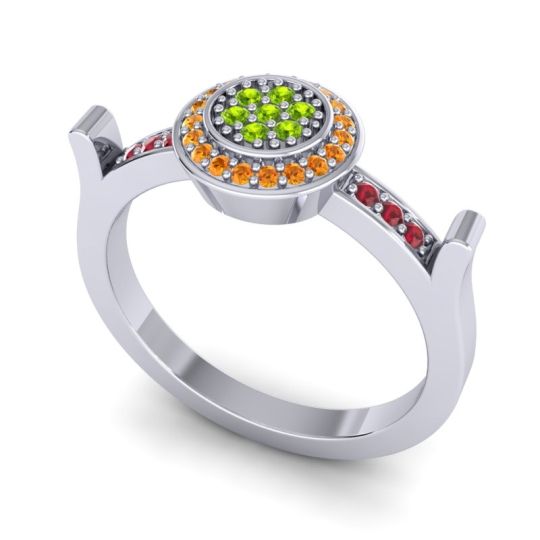 Statement Floral Pave Ragga Ring