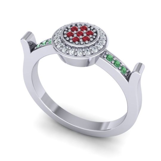 Statement Floral Pave Ragga Ring