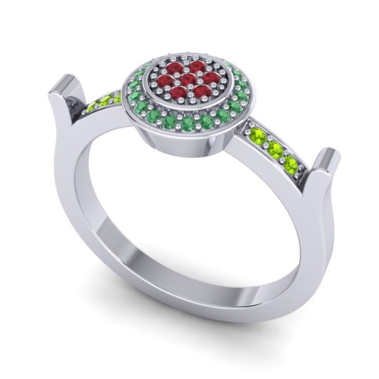 Statement Floral Pave Ragga Ring