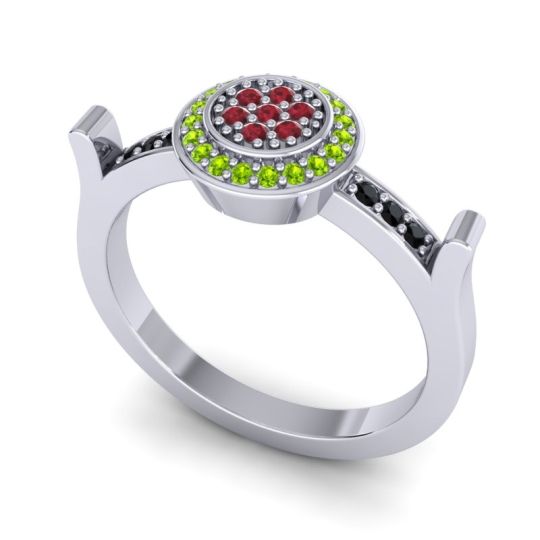 Statement Floral Pave Ragga Ring