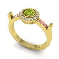 Statement Floral Pave Ragga Ring
