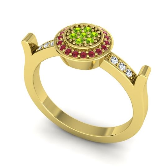 Statement Floral Pave Ragga Ring