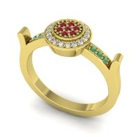 Statement Floral Pave Ragga Ring