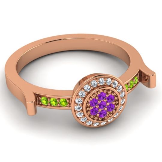 Statement Floral Pave Ragga Ring