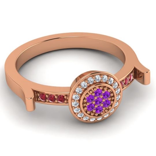 Statement Floral Pave Ragga Ring