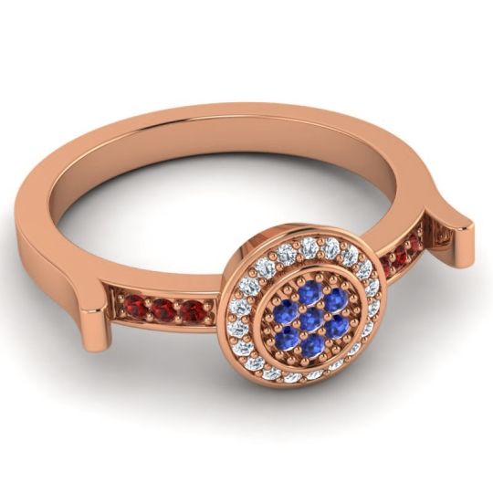 Statement Floral Pave Ragga Ring