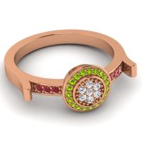 Statement Floral Pave Ragga Ring