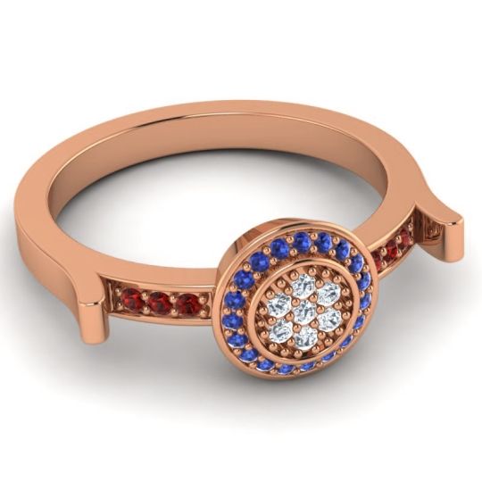 Statement Floral Pave Ragga Ring