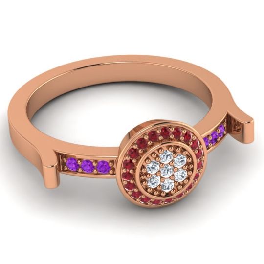 Statement Floral Pave Ragga Ring