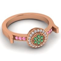 Statement Floral Pave Ragga Ring