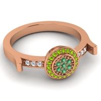 Statement Floral Pave Ragga Ring