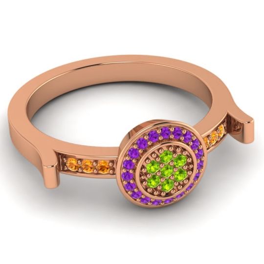 Statement Floral Pave Ragga Ring