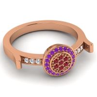 Statement Floral Pave Ragga Ring