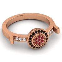 Statement Floral Pave Ragga Ring