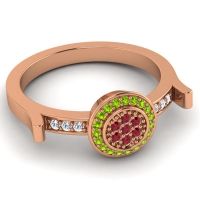 Statement Floral Pave Ragga Ring