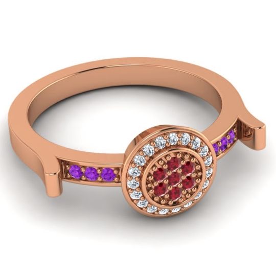 Statement Floral Pave Ragga Ring