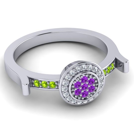Statement Floral Pave Ragga Ring