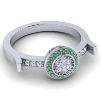 Statement Floral Pave Ragga Ring