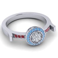 Statement Floral Pave Ragga Ring