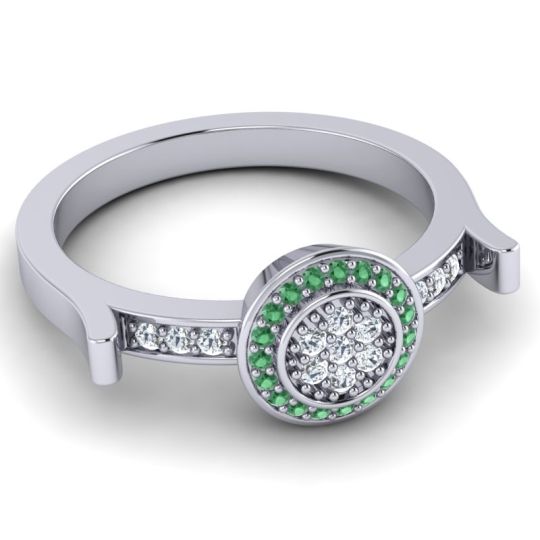 Statement Floral Pave Ragga Ring