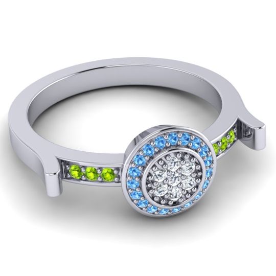 Statement Floral Pave Ragga Ring