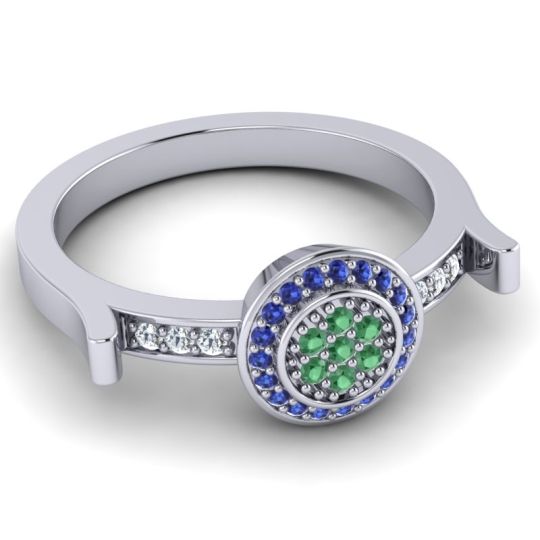 Statement Floral Pave Ragga Ring