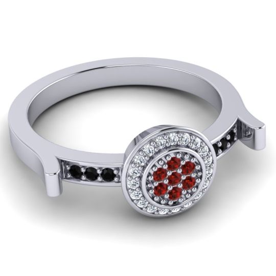 Statement Floral Pave Ragga Ring