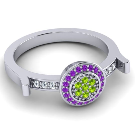 Statement Floral Pave Ragga Ring