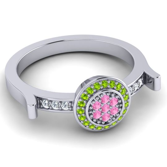 Statement Floral Pave Ragga Ring