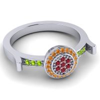 Statement Floral Pave Ragga Ring