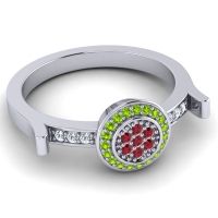 Statement Floral Pave Ragga Ring