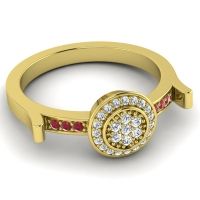Statement Floral Pave Ragga Ring