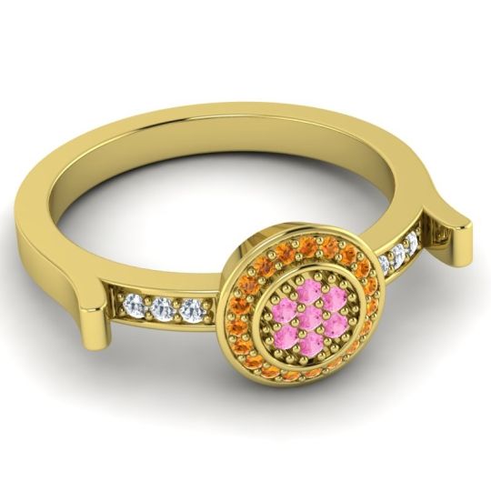 Statement Floral Pave Ragga Ring