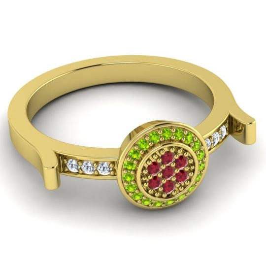 Statement Floral Pave Ragga Ring