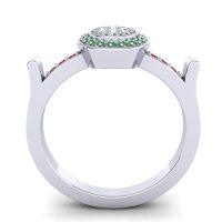 Statement Floral Pave Ragga Ring