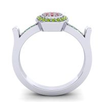 Statement Floral Pave Ragga Ring