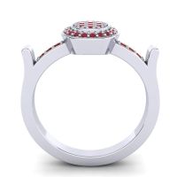 Statement Floral Pave Ragga Ring