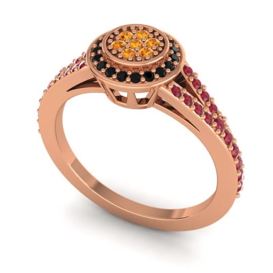 Statement Floral Pave Canvara Ring