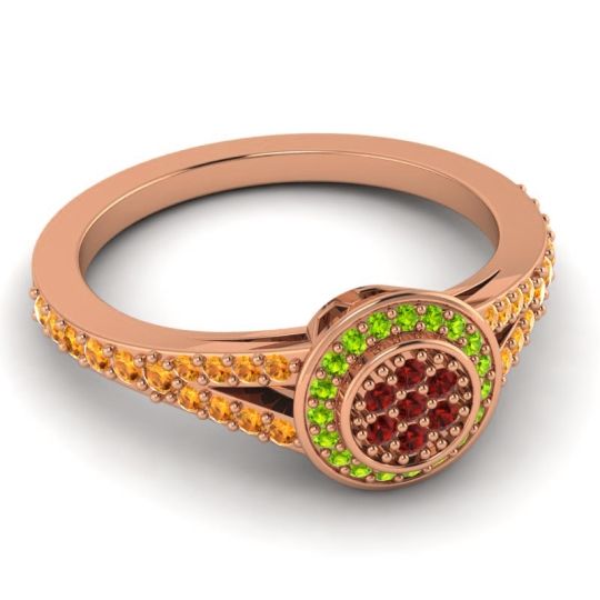 Statement Floral Pave Canvara Ring