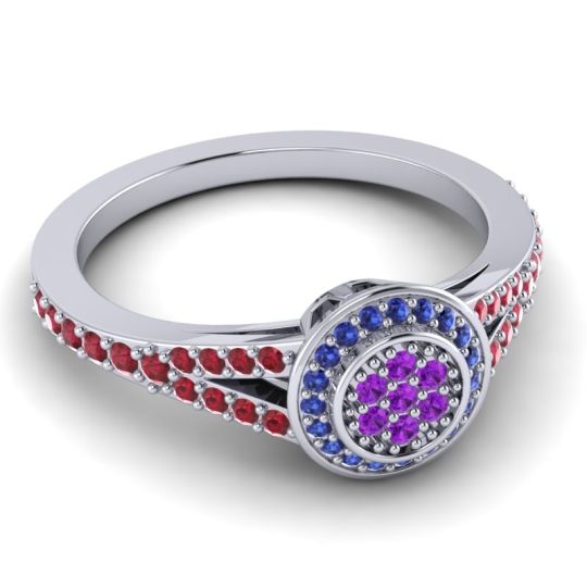 Statement Floral Pave Canvara Ring