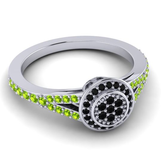 Statement Floral Pave Canvara Ring