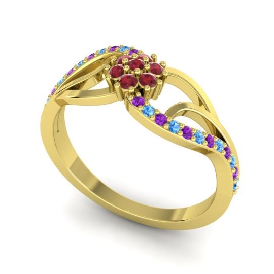 Petite Floral Udyana Ring