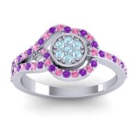 Statement Floral Pave Avarana Ring