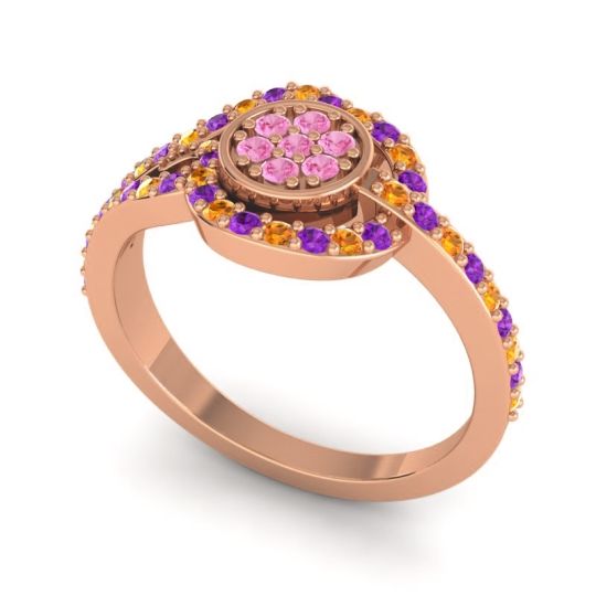 Statement Floral Pave Avarana Ring